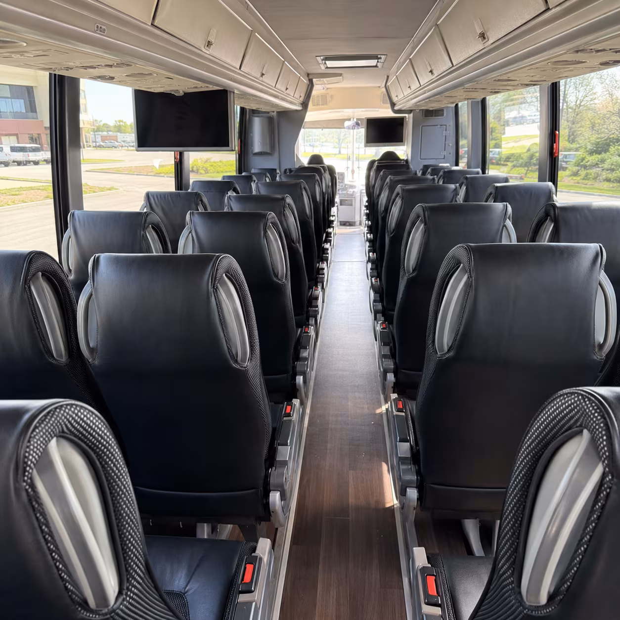 monroe charter bus interior