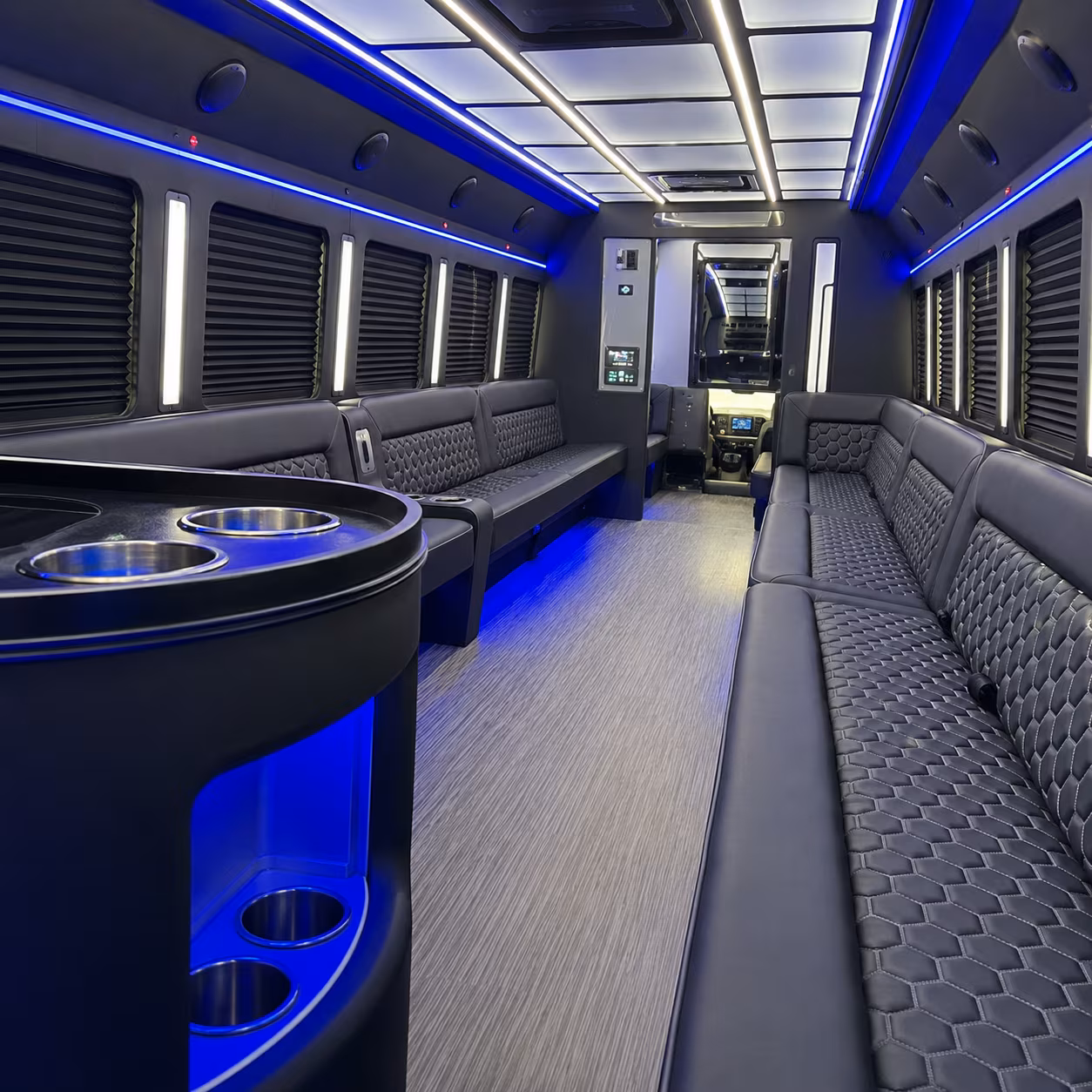 monroe holiday party bus rental