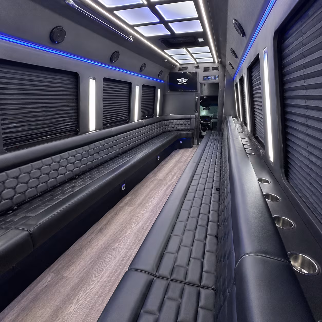 monroe prom party buses with the amenities your group wants