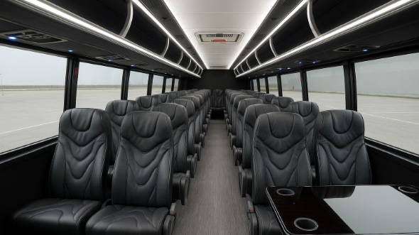 monroe 15 passenger minibus inside