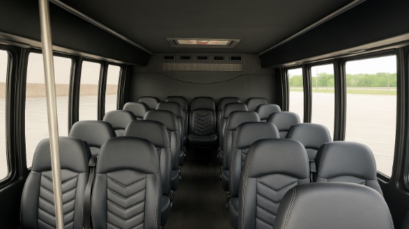 monroe 25 passenger minibus inside