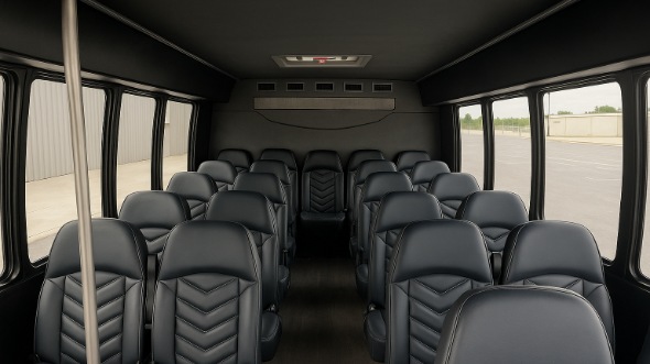 monroe 30 passenger minibus inside