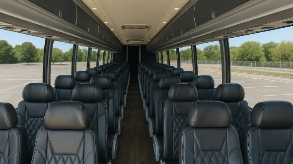 monroe 54 passenger charter bus rental